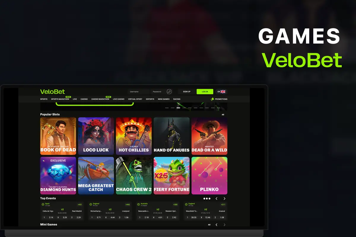 Velobet game collection