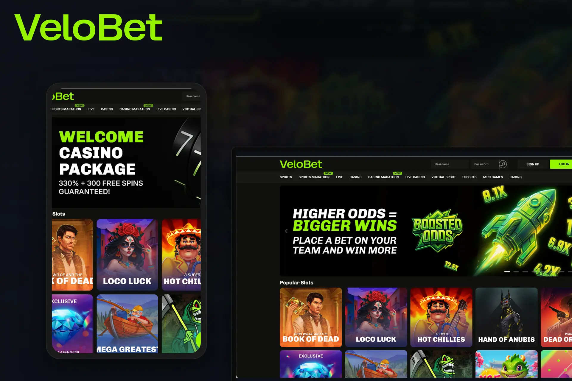 Velobet Casino welcome bonus
