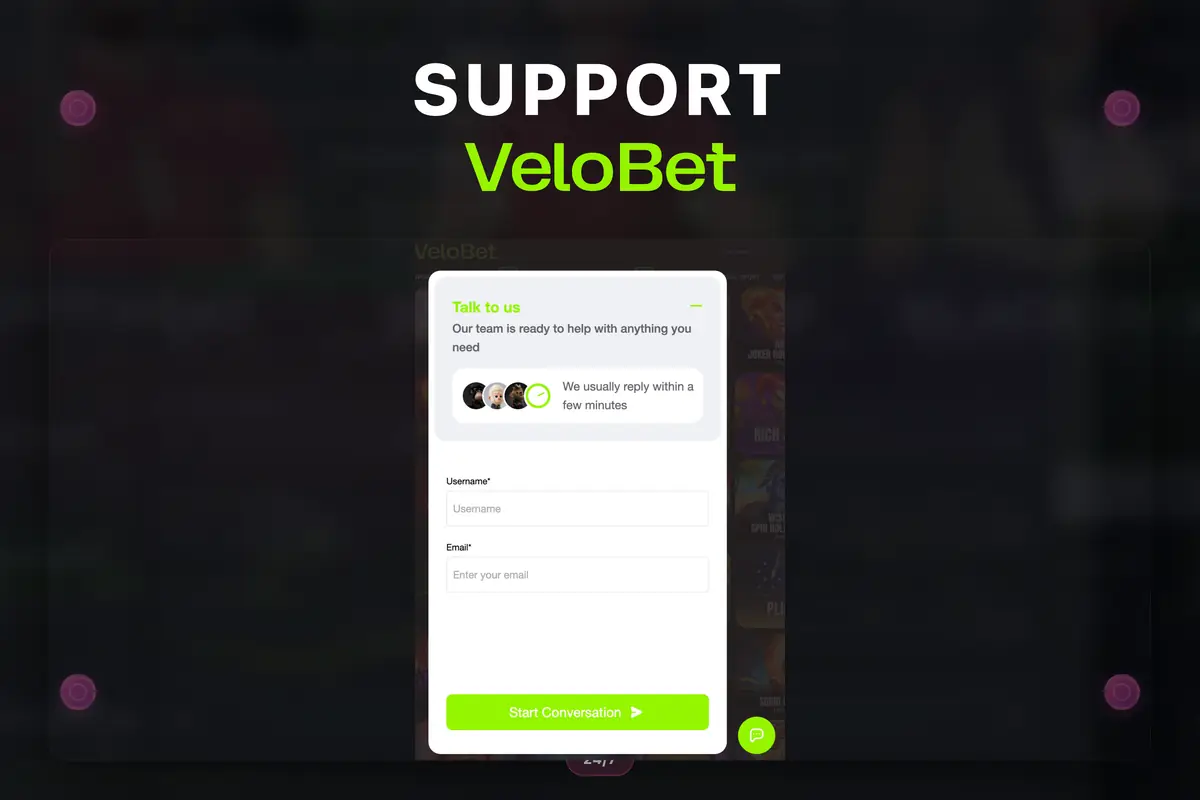 Velobet customer support