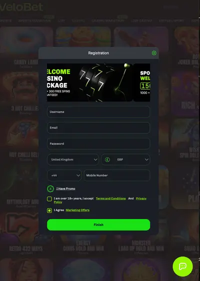 Velobet VIP programme