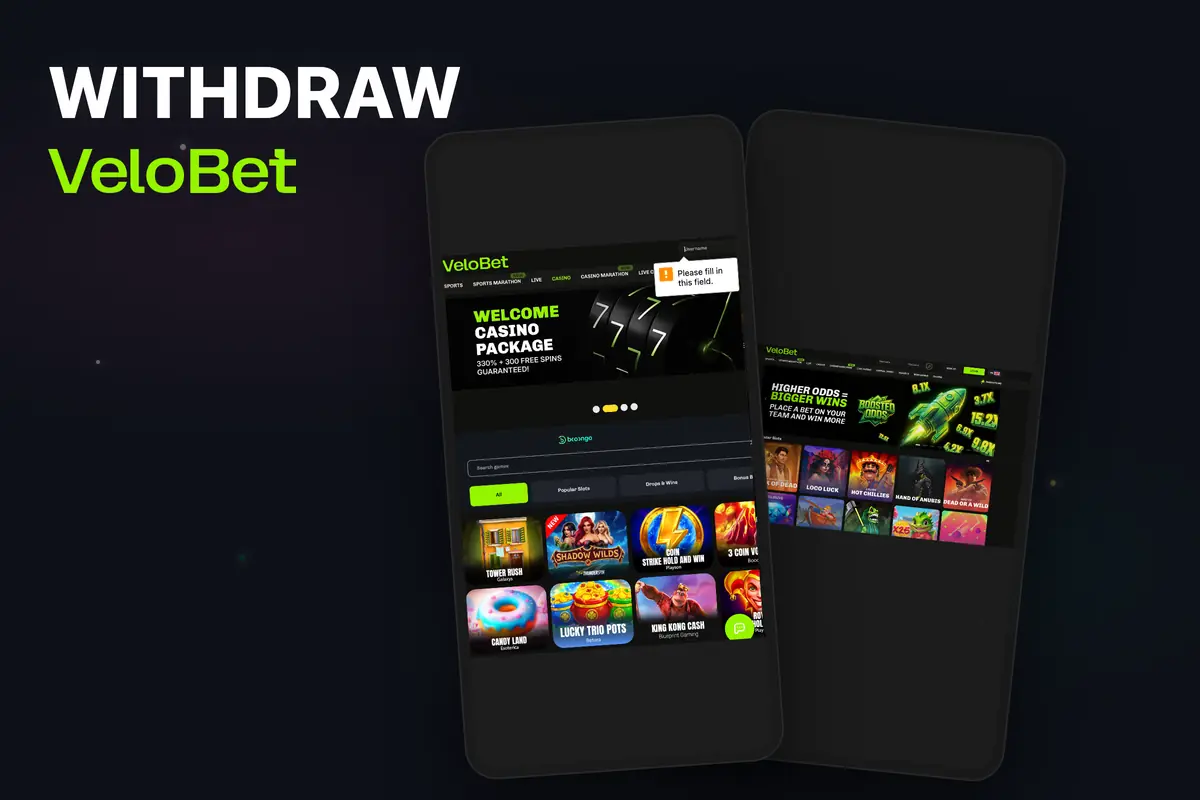 Withdraw from Velobet Casino